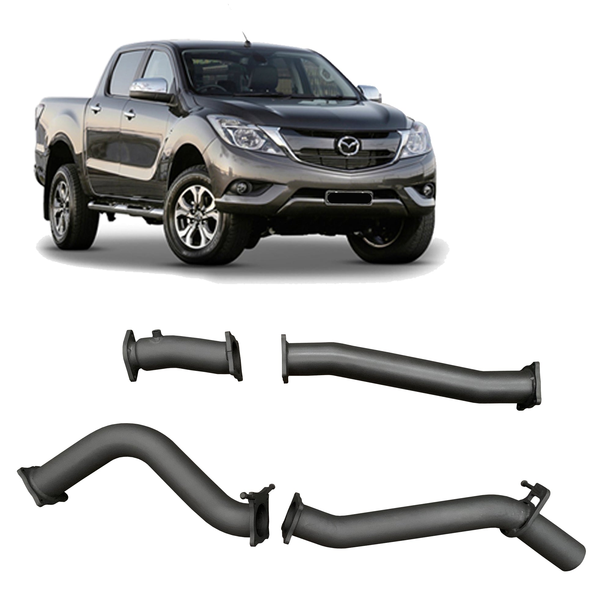 Mazda BT 50 3.2L DPF 2016 to 2020 3 inch DPF Back Exhaust System Rob Bliss Exhaust